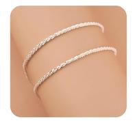 HARJJME Silver Gold Bracelets for Women