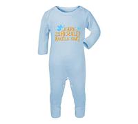 Hark The Herald Angels Sing [BCX] Baby Romper Jumpsuit with feet, 0-3 Months, Pastel Blue