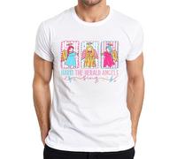 Hark The Herald Angels Sing Christmas Angel Pastel Gift Men's T-Shirt, White, XXL