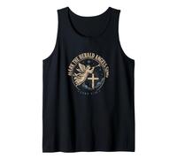 Hark The Herald Angels Sing Luke 2:14 Christian Emblem Tank Top