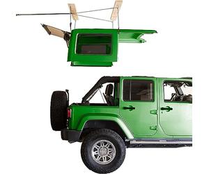 HARKEN - Jeep Hardtop Overhead Garage Storage Hoist for Jeep Wrangler Ford Bronco, Self-Leveling, Safe Anti-Drop System, Easy One-Person Operation, 75-200lb Capacity - 7806.12JEEP