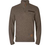 Harkila Annaboda 2.0 HSP knit pullover Dark sand Rib collar, cuffs and bottom