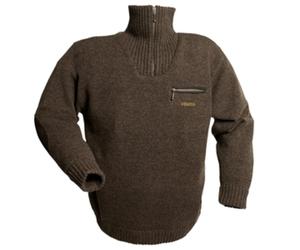 Harkila Annaboda 2.0 HSP knit pullover Demitasse brown Ribbed edges at the col