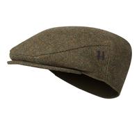 Harkila Kenmore lat Cap in Forest Green/Herringbone