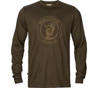 Harkila Mens Game Stag Long Sleeved T-Shirt Willow Green Shooting Hunting