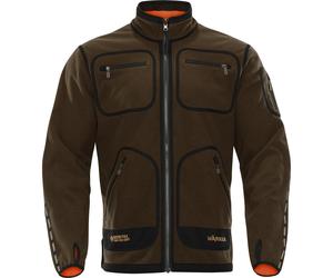 Harkila Mens Kamko Fleece Jacket Green/Orange Blaze Windproof Shooting Hunting