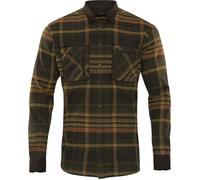 Harkila Pajala Shirt Cotton Green Brown Check Country Hunting Shooting