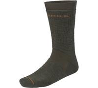 Harkila Pro Hunter 2.0 short socks Willow green/Shadow brown made from 55% mer