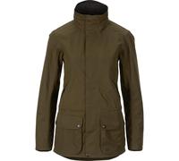 Harkila Retrieve Lady jacket Warm olive High collar with pack away hood, 2 way