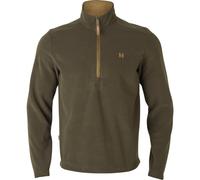 Harkila Sandhem 200 pullover Willow green High neck with 1/2 zip, Soft comfort