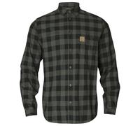 Härkila Men's Scandinavian Long Sleeve Shirt, Green Check, XXL