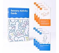 Harkla Sensory Activity Cards - 60 Therapist-Designed Brain Breaks for Kids | 30 Double-Sided 3 x 5 Cards | No-Prep Self Regulation Tool for Focus, Energy & Calm | Classroom & Sensory Kit