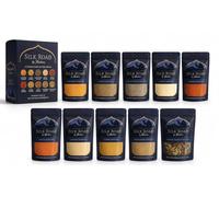 Harlams Silk Road Premium Assorted Spices, Gourmet Cooking Seasoning, South Asian Collection, 10 Items