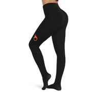 Harlamvar Women's Opaque Thermal Tights Fleece Lined Winter Warm Pantyhose | Seamless Knitted Gusset, High Stretch, Thick, Opaque Pantyhose, High Waisted, Soft, Comfortable Thermal Tights for Women