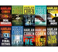 Harlan Coben's Complete Myron Bolitar Series Set (Books 1-10): Deal Breaker, Drop Shot, Fade Away, Back Spin, One False Move, the Final Detail, Darkest Fear, Promise Me, Long Lost and Live Wire