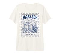 Harlech Castle Wales Medieval Fortress Snowdonia Premium T-Shirt