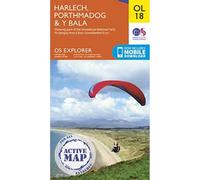 Harlech, Porthmadog & Y Bala Map | Weatherproof | Snowdownia National Park / Barc Cenedlaethol Eryi | Ordnance Survey | OS Explorer Active Map OL18 | ... Maps | Adventure: Porthmadog & Bala / Y Bala