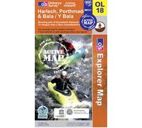 Harlech, Porthmadog & Y Bala OS Explorer Active Map OL18
