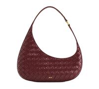 Harlee Weave Texture Shoulder Bag, female, JW PEI, Shoulder Bags, Red, ONE SIZE, Bags ONE SIZE