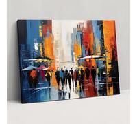 Harlem Abstract Canvas Print - Harlem, Wall Art, Canvas Wall Art, Harlem, 18" x 12"