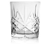 Harlem Double Old Fashioned Glasses 30cl / 10.5oz - Set of 12 - Vintage Rocks Glasses for Spirits, Cocktails & Mixers - Weighted Base - Durable Bar Glassware
