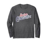 Harlem Globetrotters Basketball Script Logo USA Long Sleeve T-Shirt