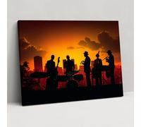 Harlem Jazz Band Canvas Print - Harlem, Wall Decoration, Canvas Wall Art, Wall Art, 18" x 12"
