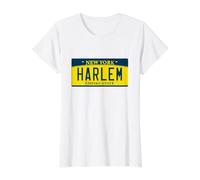 Harlem NYC Manhattan NY New York Neighborhood License Plate Value Graphic T-Shirt