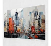 Harlem Urban Glass Print - Harlem, Glass Wall Art, Modern Art, Wall Decoration, 36" x 24"