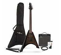 Harlem V Electric Guitar + 15W Amp Pack Black