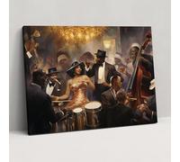 Harlem Wall Art - Harlem, Elegance, Harlem, Jazz Band, 18" x 12"