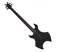 Harlem X Left Handed Bass Guitar by Gear4music Black