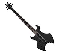Harlem X Left Handed Bass Guitar by Gear4music, Black