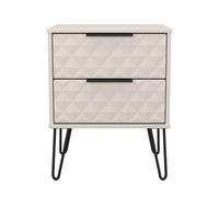 Harlequin 2 Drawer Bedside in Kashmir Matt - Ready Assembled - Lewis's Home | TJ Hughes