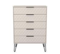 Islay 5 Drawer Chest (Ready Assembled) Ready Assembled 2 U Taupe Large