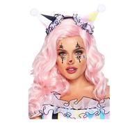 Harlequin adhesive face jewelry