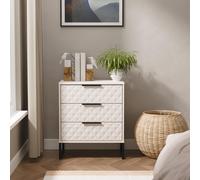 Harlequin Chest - 3 Drawer - Midi - with Hairpin Legs - Kashmir Matt