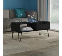 Harlequin Coffee Table Black 1 Shelf 1 Drawer 92cm