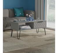 Harlequin Coffee Table Grey 1 Shelf 1 Drawer 92cm