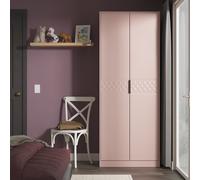 Harlequin Double Wardrobe in Kobe Pink - Ready Assembled - Lewis's Home | TJ Hughes
