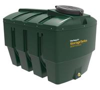 Harlequin Horizontal Bottom Outlet Bunded Oil Tank inc Tank Pack - 1400ltr
