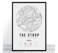 Harlequins The Stoop Stadium Map | Framed & Print Only Available | Quins Minimalist Gift FC Football Fan Poster Art Artwork Gift For Him Memorabilia | Father's Day Christmas Birthday