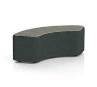 Harlestone 90 Degree Stool In Rivet Fabric - Charcoal Body Vitreous Top