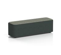 Harlestone Large Rectangular Stool In Rivet Fabric - Charcoal Body Vitreous Top