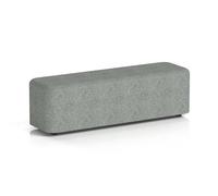 Harlestone Large Rectangular Stool In Rivet Fabric - Prime Body And Top