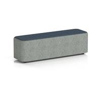 Harlestone Large Rectangular Stool In Rivet Fabric - Prime Body Crucible Top