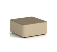 Harlestone Large Square Stool In Main Line Flax Fabric - Upminster Body Bank Top