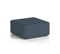Harlestone Large Square Stool In Rivet Fabric - Crucible Body And Top