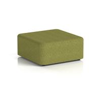 Harlestone Large Square Stool In Rivet Fabric - Olive Body And Top