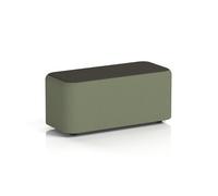 Harlestone Small Rectangular Stool In Main Line Flax Fabric - Monument Body Temple Top